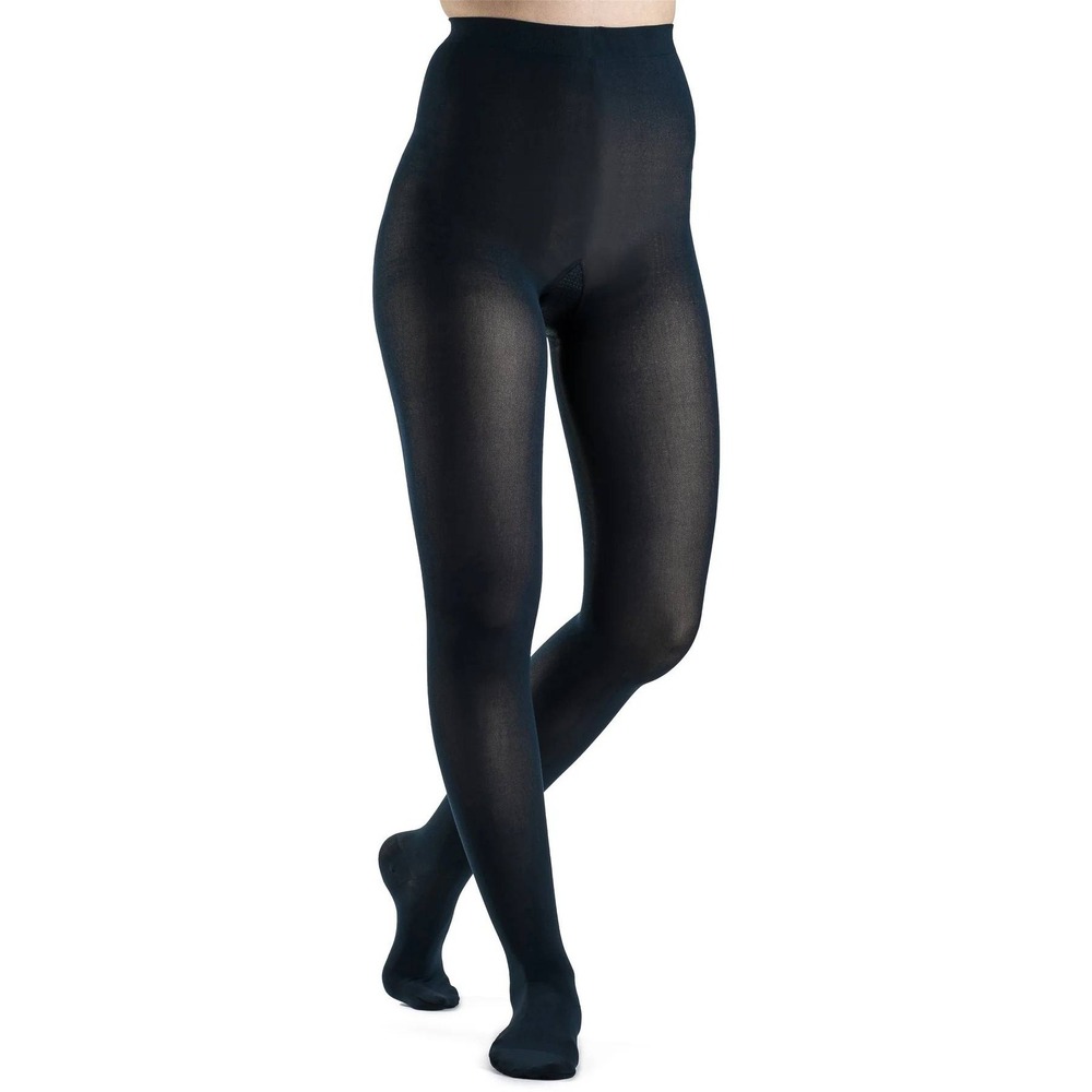Sigvaris NEW $149 Women's 20-30 mmHg Soft Opaque 862PM2W Tights in Midnight Navy